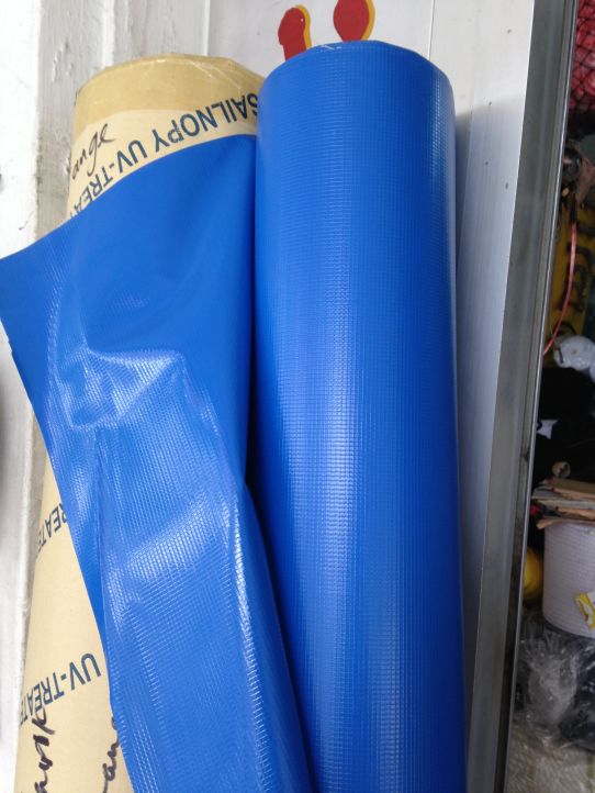 Blue tarpaulin canvas waterproof